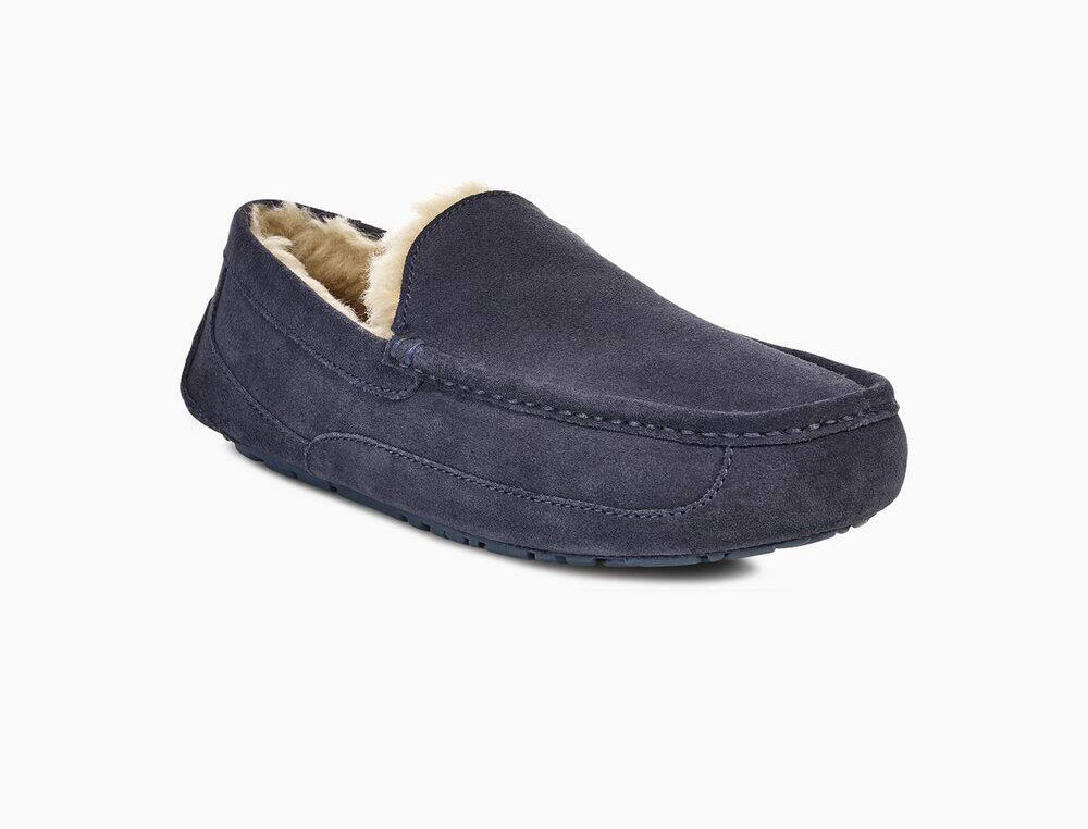 Mocasines UGG Hombre Mexico - Mocasines UGG Ascot Rebajas - Azul